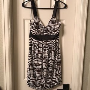 Women’s zebra print cocktail dress